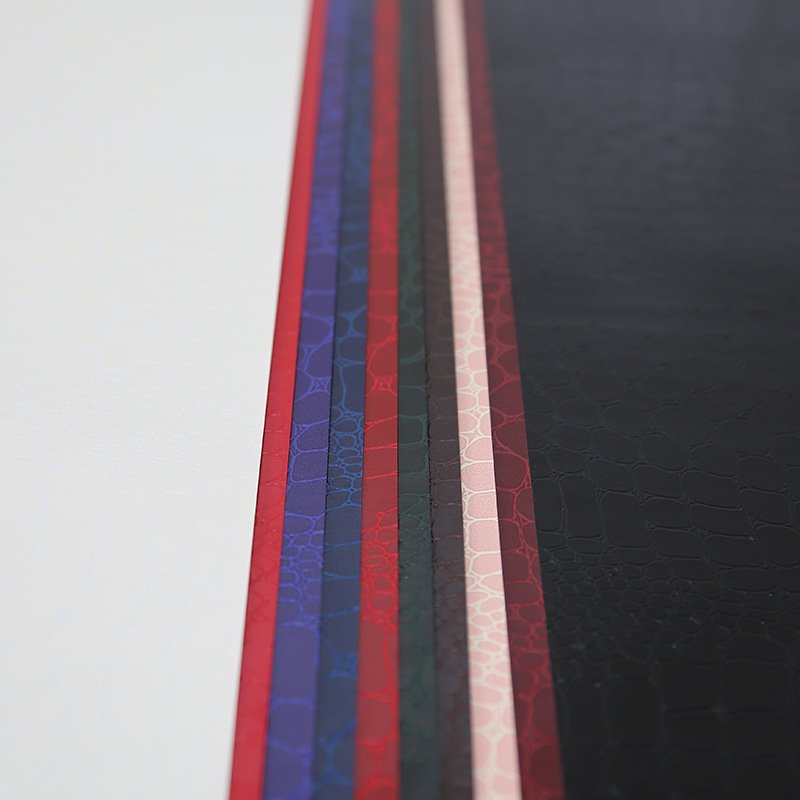 Spot crocodile patterned leather paper, high gloss special paper, high-end wine box art paper, packaging paper