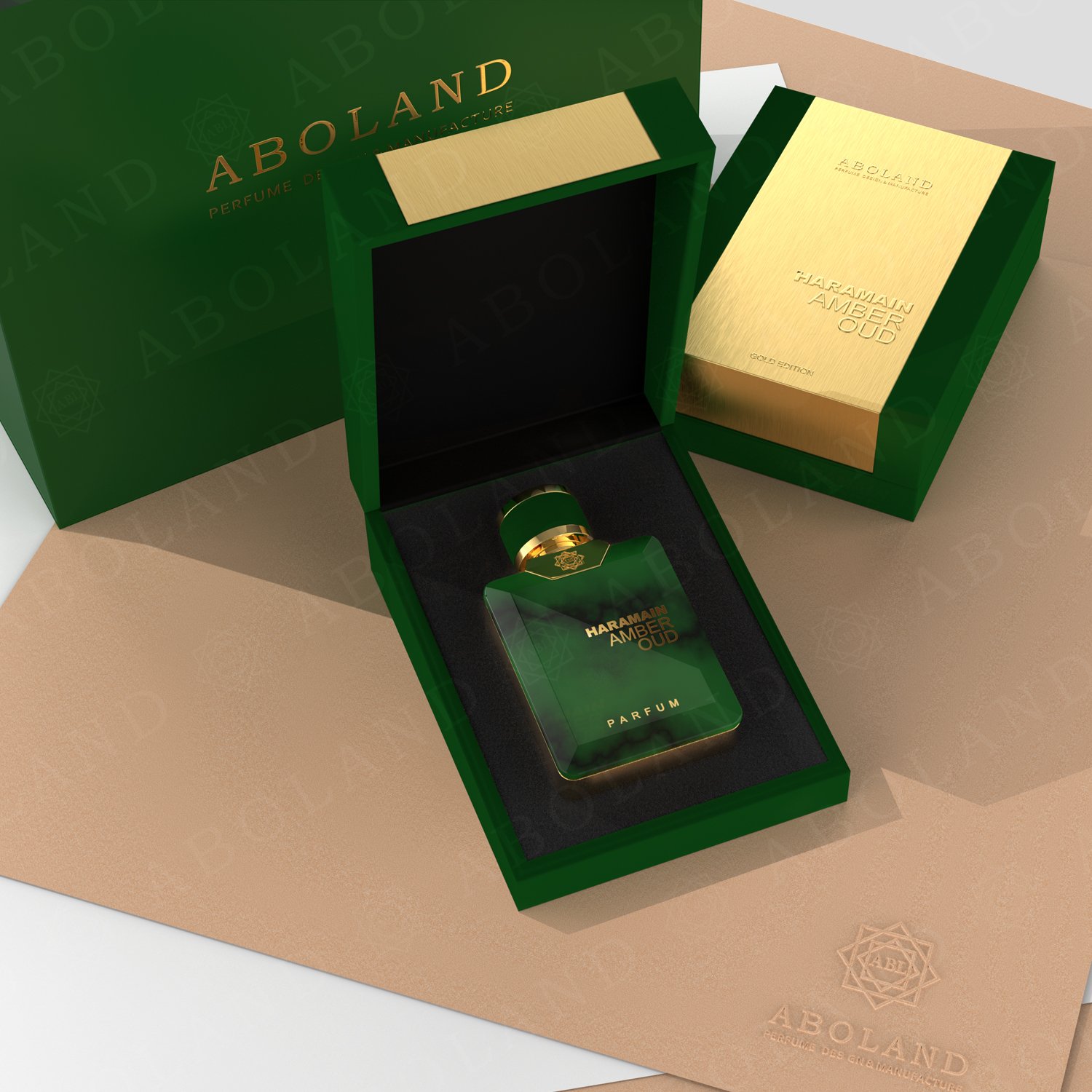 Customize Perfume Box Design Logo Luxury Glass Perfume Bottle Set with box