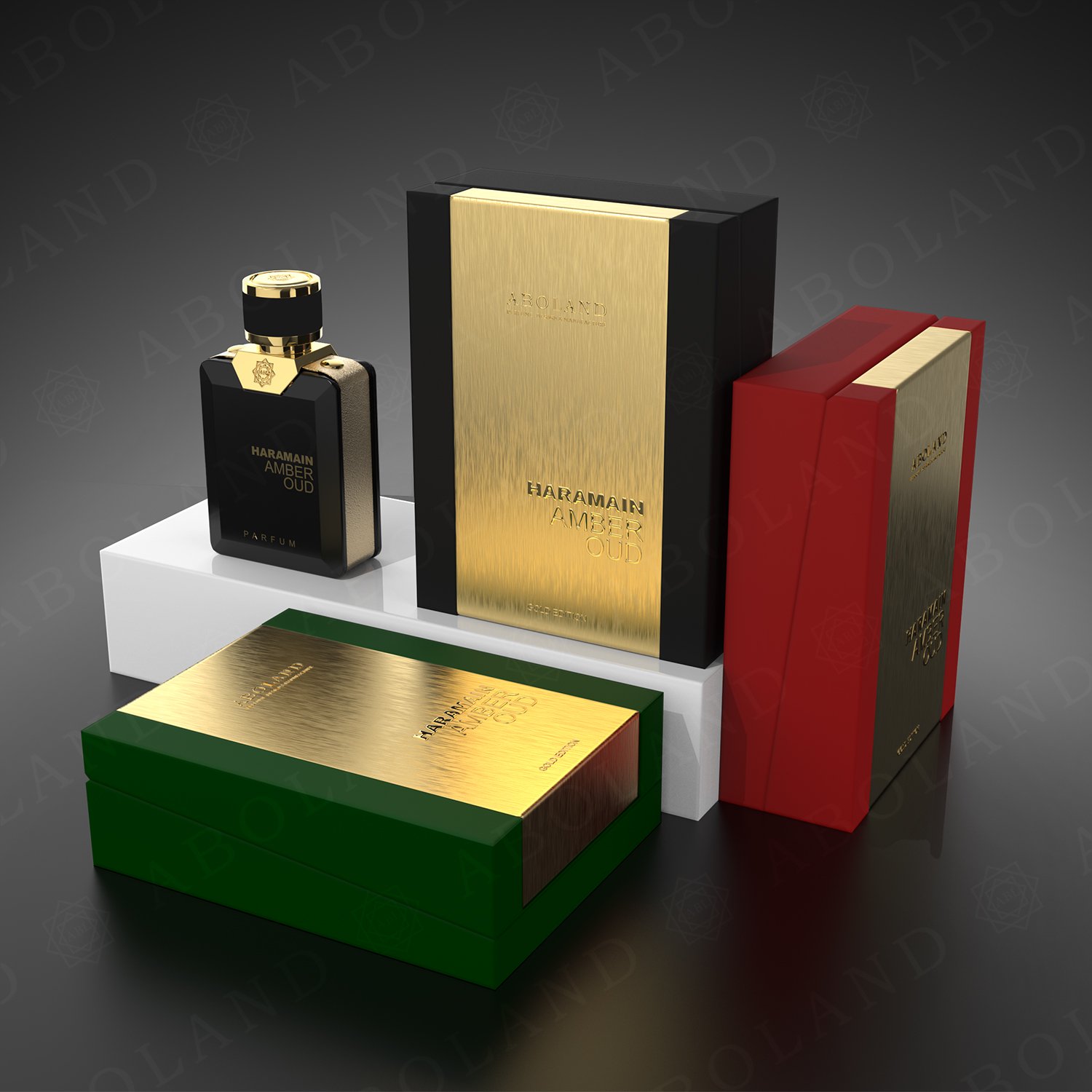 Customize Perfume Box Design Logo Luxury Glass Perfume Bottle Set with box