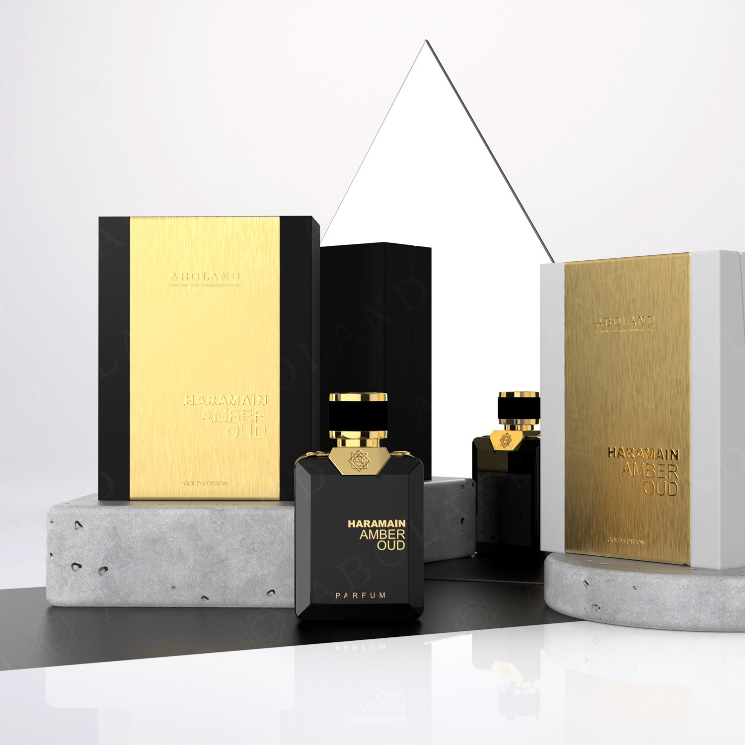 Customize Perfume Box Design Logo Luxury Glass Perfume Bottle Set with box