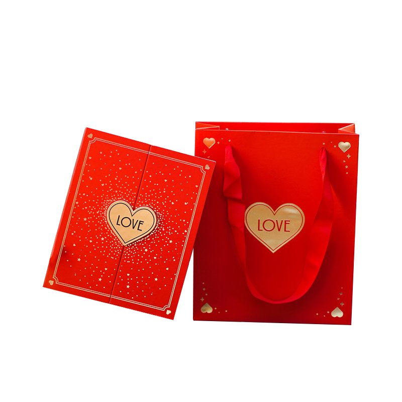 Wedding heart shape gift packaging box magnetic jewelry packaging gift cardboard boxes personalized small gift box