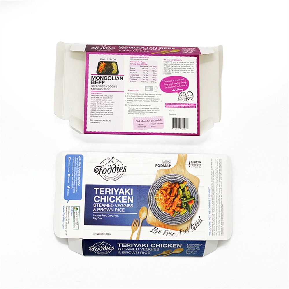 Custom Side Gusset Dry Food Packaging Paper Side Gusset Cardboard Printed Biscuit Chicken Frozen Food Box Packaging
