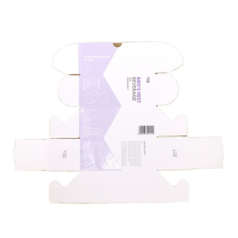 Lotion Carton Cardboard Cosmetic Packaging Perfume Bottle Folding Card Paper Box For Skincare Products Eco
