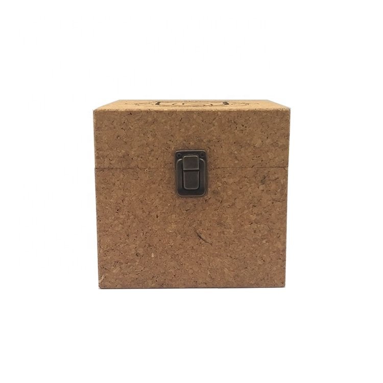 Eco-friendly Gift Packaging Boxes Square Cork Box with lid