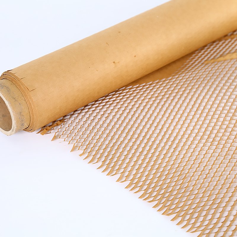 Customized Size Cushion Paper Honeycomb gray Kraft Wrapping shockproof packaging Paper Protective Packaging Wrap Honeycomb Paper