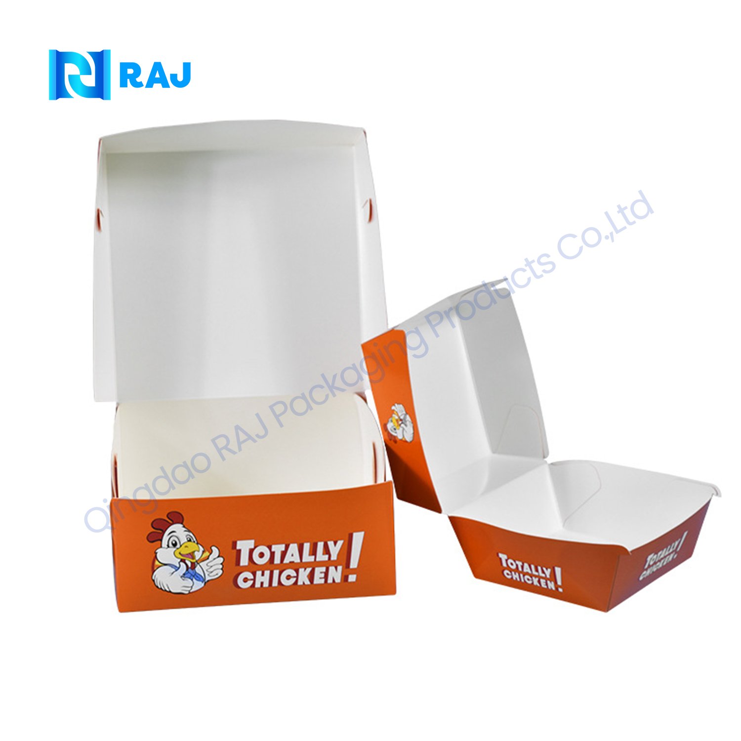 Custom Printed Corn Starch Food Packaging Burger Hot Dog Hamburger and Chips Packaging Box with Logo