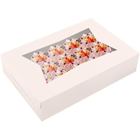 Recyclable cardboard sweet cup cake dessert box packaging custom mini cake slice pop box cup clear cake boxes with window