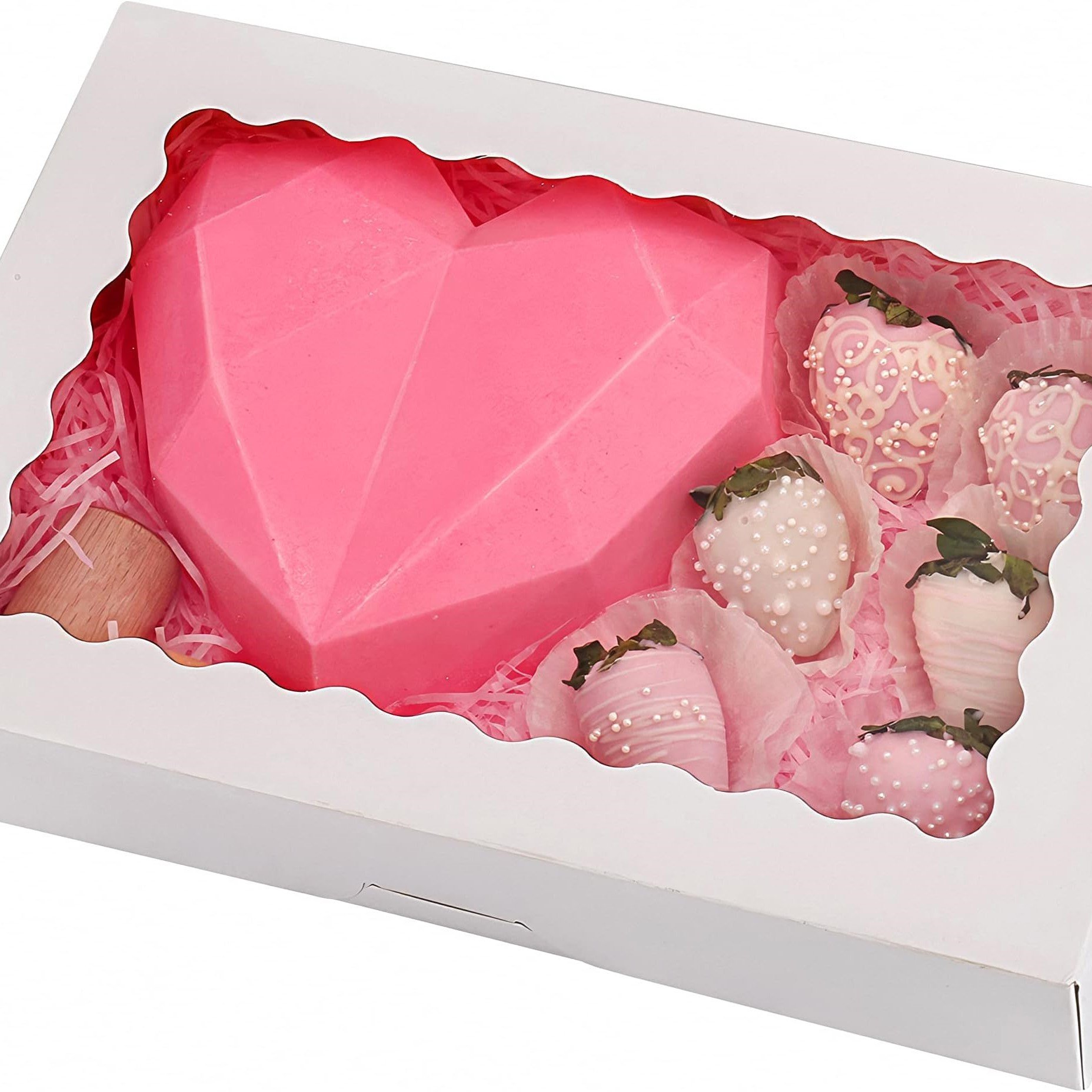 Recyclable cardboard sweet cup cake dessert box packaging custom mini cake slice pop box cup clear cake boxes with window