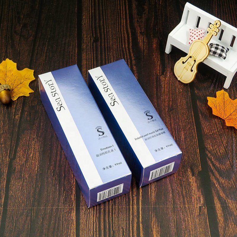 Custom Fancy Recyclable Cosmetic Retail Packaging Box for Perfume Essence Oil with Embossing and Stamping Print Handling