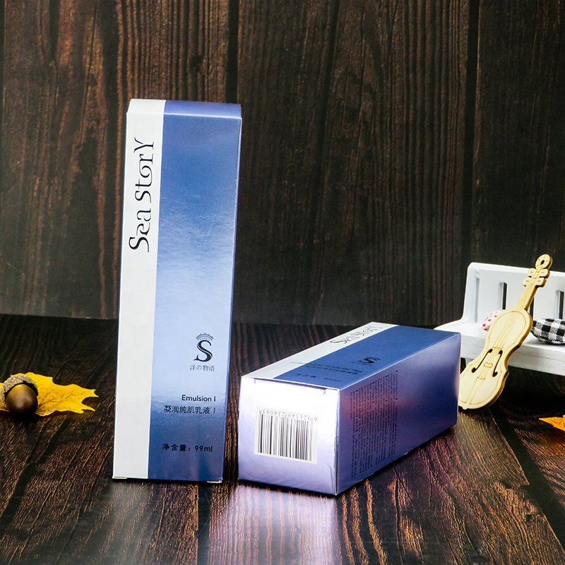Custom Fancy Recyclable Cosmetic Retail Packaging Box for Perfume Essence Oil with Embossing and Stamping Print Handling
