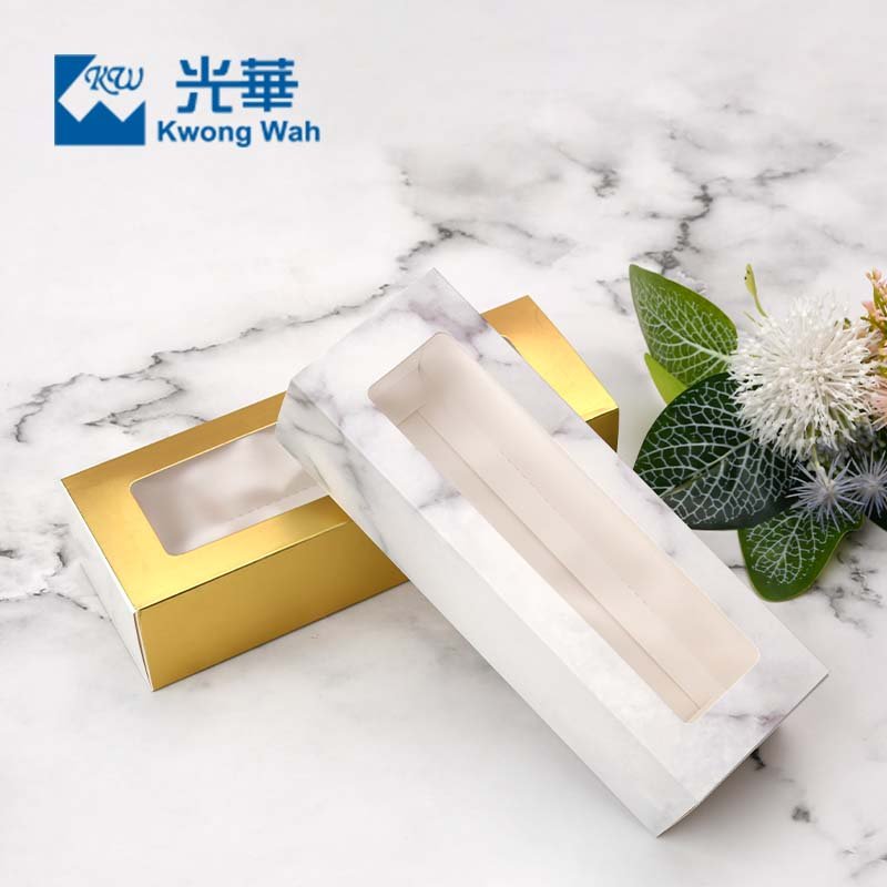 High quality transparent window wholesale custom logo luxury macaron christmas box for cookie