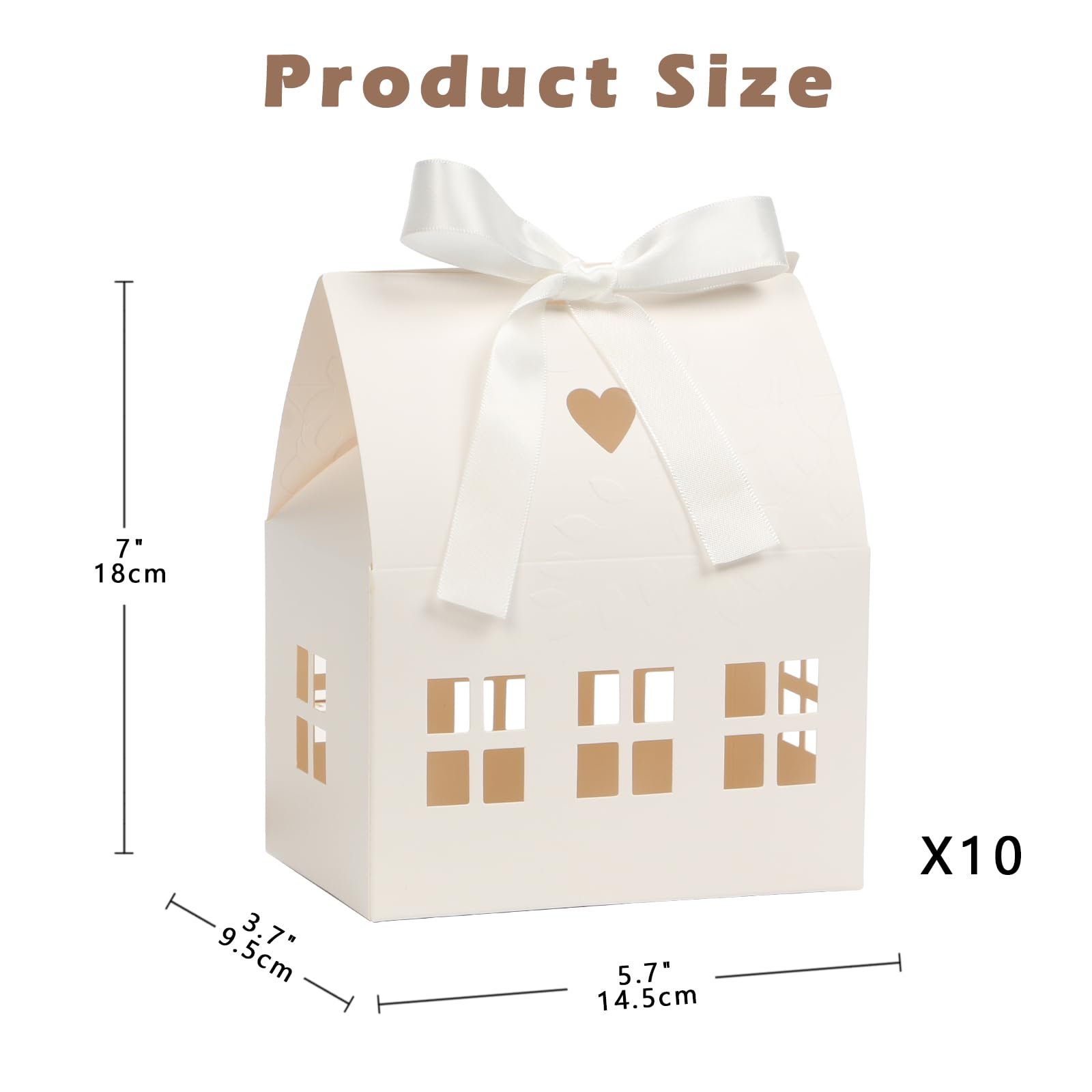 Wholesale House Shaped Candy Sweets Gift Packaging Box Custom Holiday Biscuit Chocolate Candy Gift Packaging Paper Box