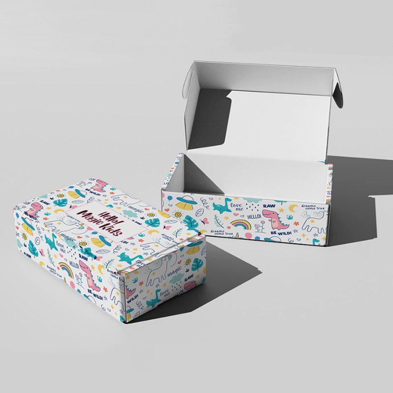 Free Sampling Custom Design Corrugated Paper Clothing Pillow Mailing Packaging Gift Box