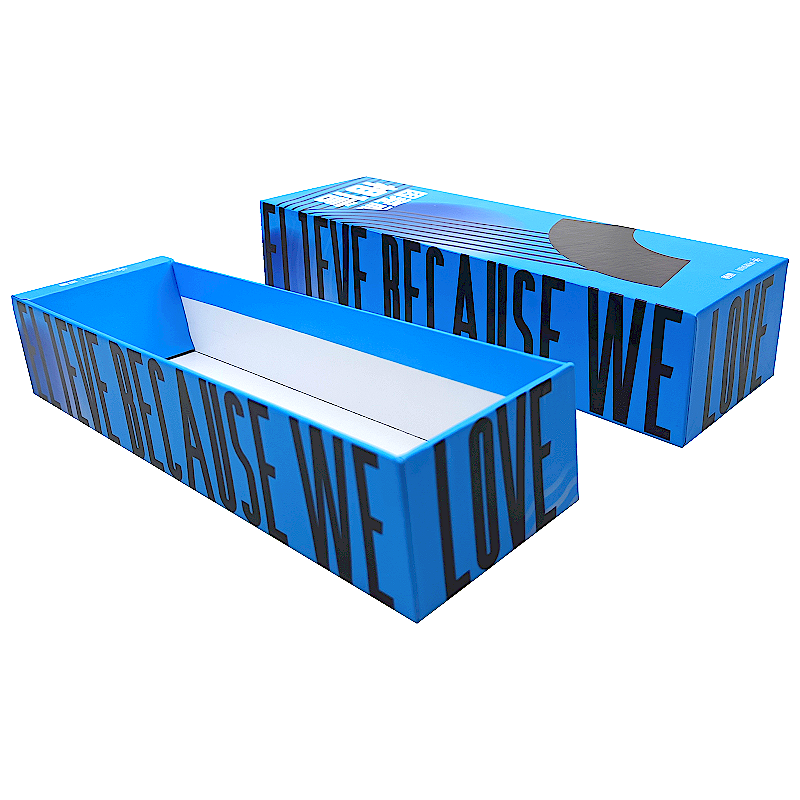 Custom Logo Long Watch Necklace Jewellery Watchband Gift Packaging Sliding Boxes Rigid Luxury Paper Drawer Jewelry Packing Box