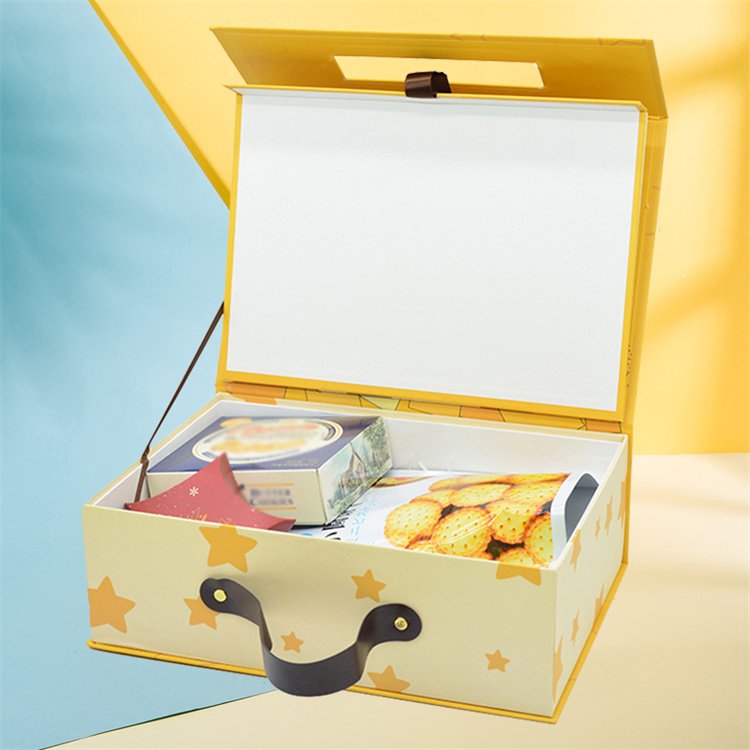 High Quality Wholesales Custom Design Logo Magnetic Box Cardboard Paper Baby Product Packaging Gift Box With Handle