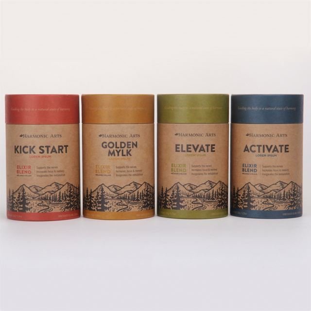 Customized specialty Recyclable underwear T-shirt Kraft Tubes Tshirt Paper Cylinder Box Tube Packaging