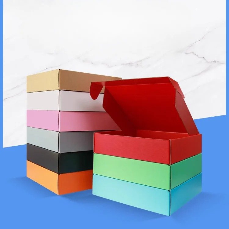 170pcs 15x10x6cm Custom Logo Pink Color Cosmetic Cardboard Corrugated Colorful Packaging Mailer Box Shipping Box Paper Box