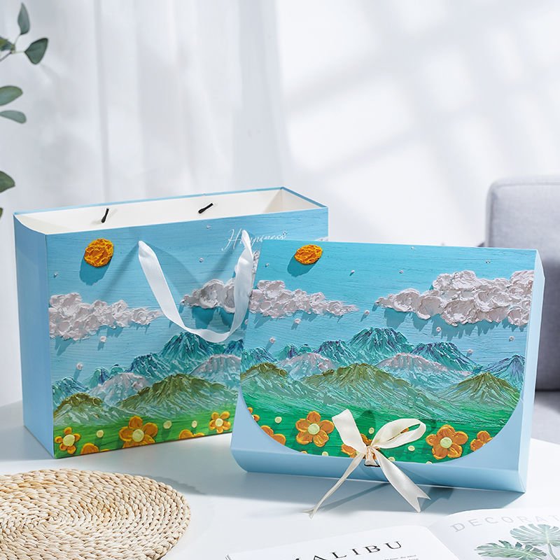 Luxury custom colours printing gift packaging paper boxes