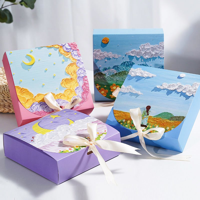 Luxury custom colours printing gift packaging paper boxes
