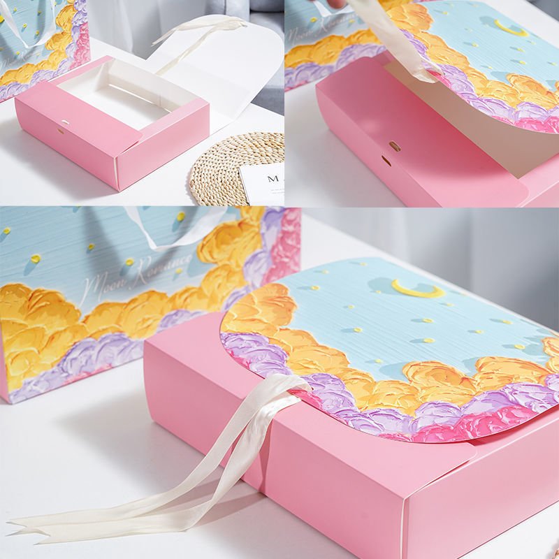 Luxury custom colours printing gift packaging paper boxes