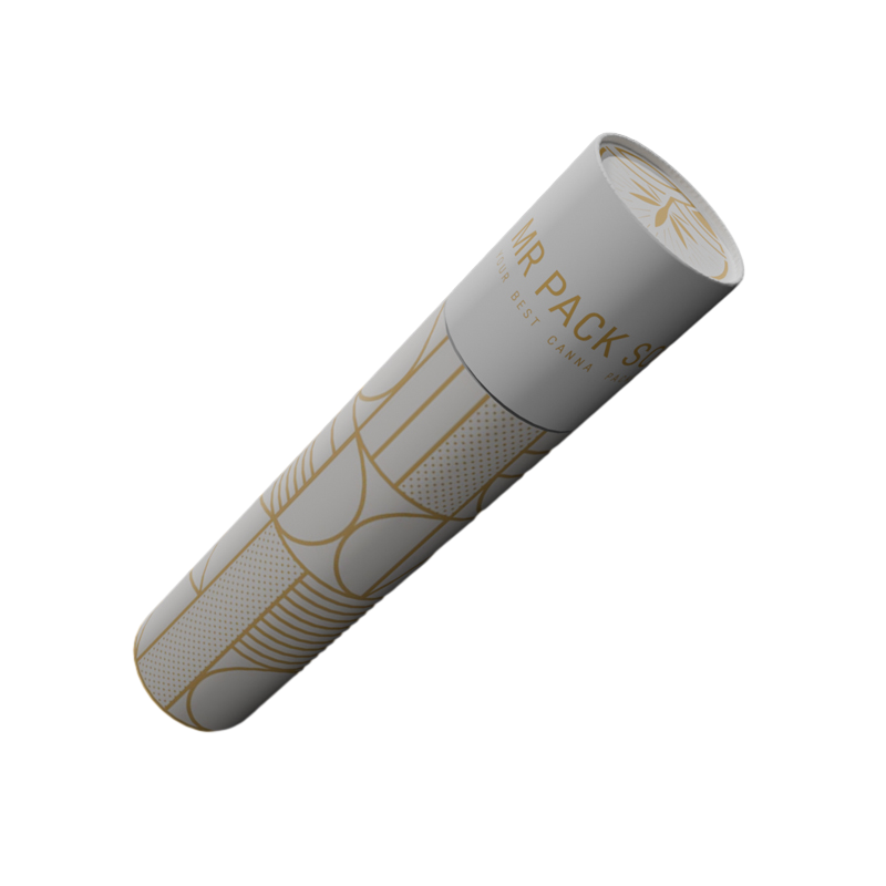 Eco Friendly Premium Quality Pre King Size Roll 116mm Kraft Paper Rigid Tube Slide Doob Packaging Pull Tube Cylinder Packing