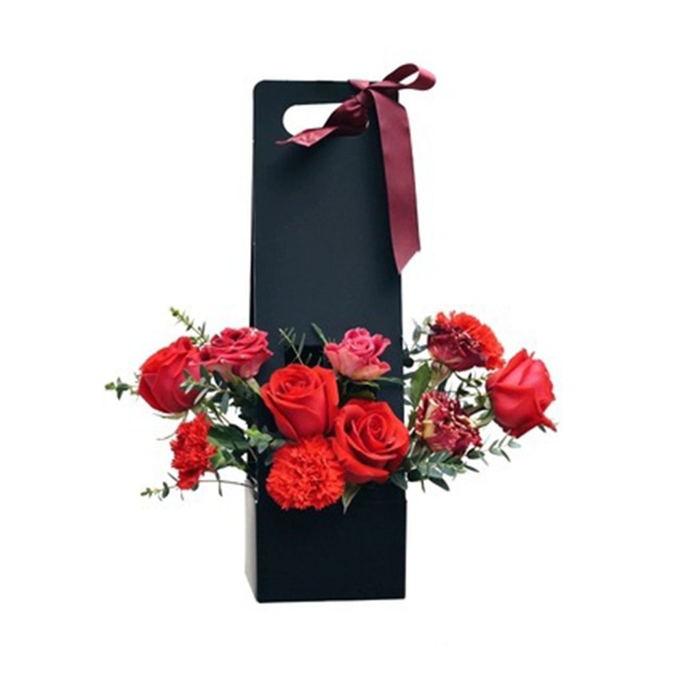 INUNION Kraft paper bag in stock Floral Wrap Florist Supplies Craft Paper Gift Bag Portable Flower Box Flower Hand Bag