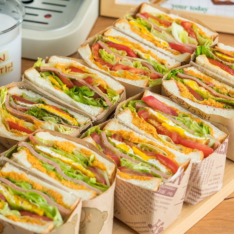 Custom Logo Printing Hamburger Packaging Grease Proof Tissue Paper Sandwich Wrapping Deli Paper Shawarma Food Grade Wax Paper