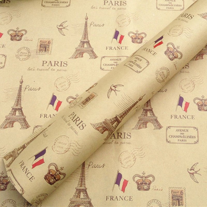 Customized Soap Packaging Wrap Custom Logo Printed Vintage Soap Kraft Wrapping Paper