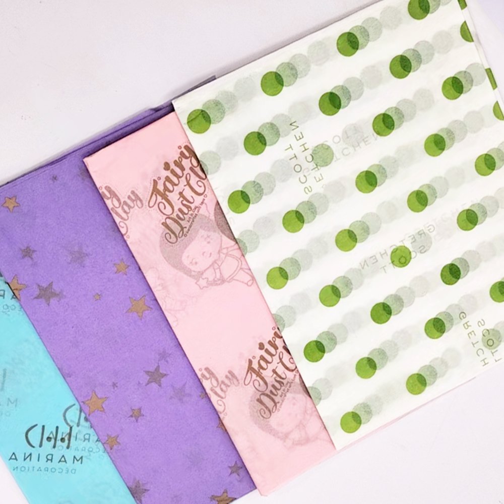Eco Friendly Custom Golden Logo Black Tissue Paper Sheet seidenpapier For Clothes Gift Packaging