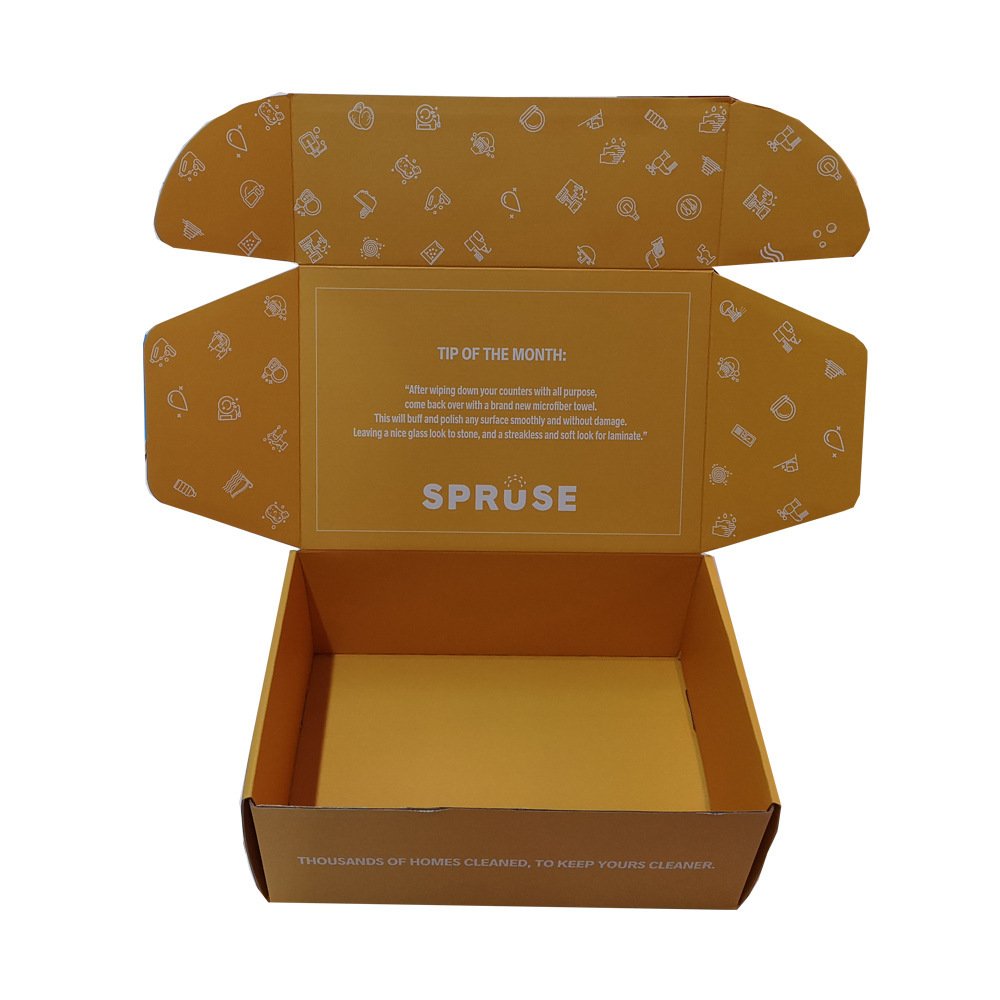 Customized recyclable pink color printing garment packaging corrugated carton shipping box