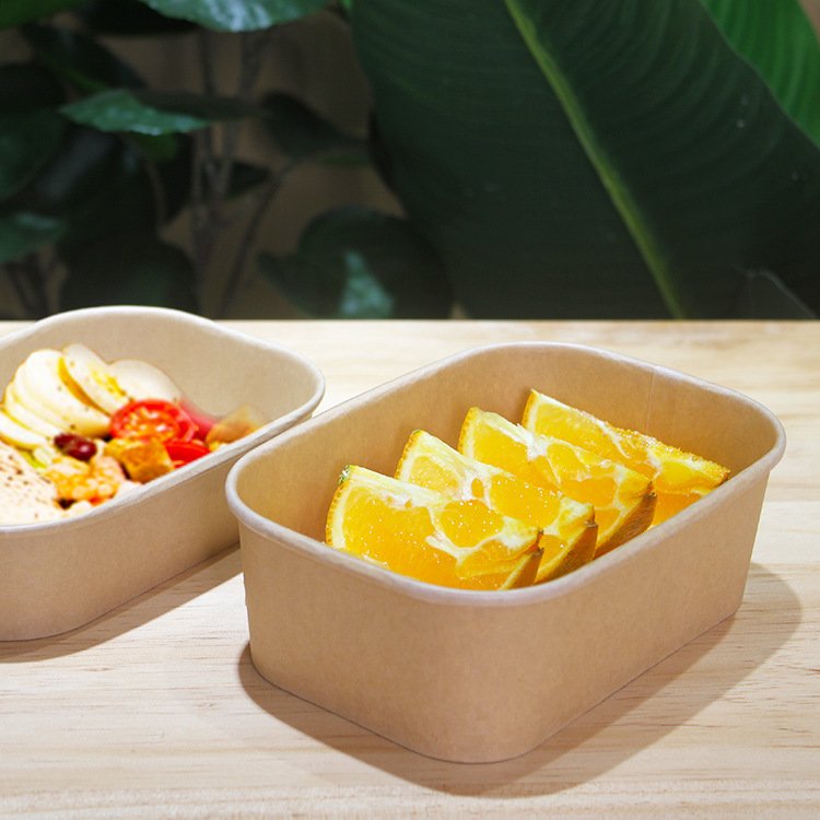 Disposable compostable biodegradable take away container paper food box,take out fast food packaging paper boxes with lid