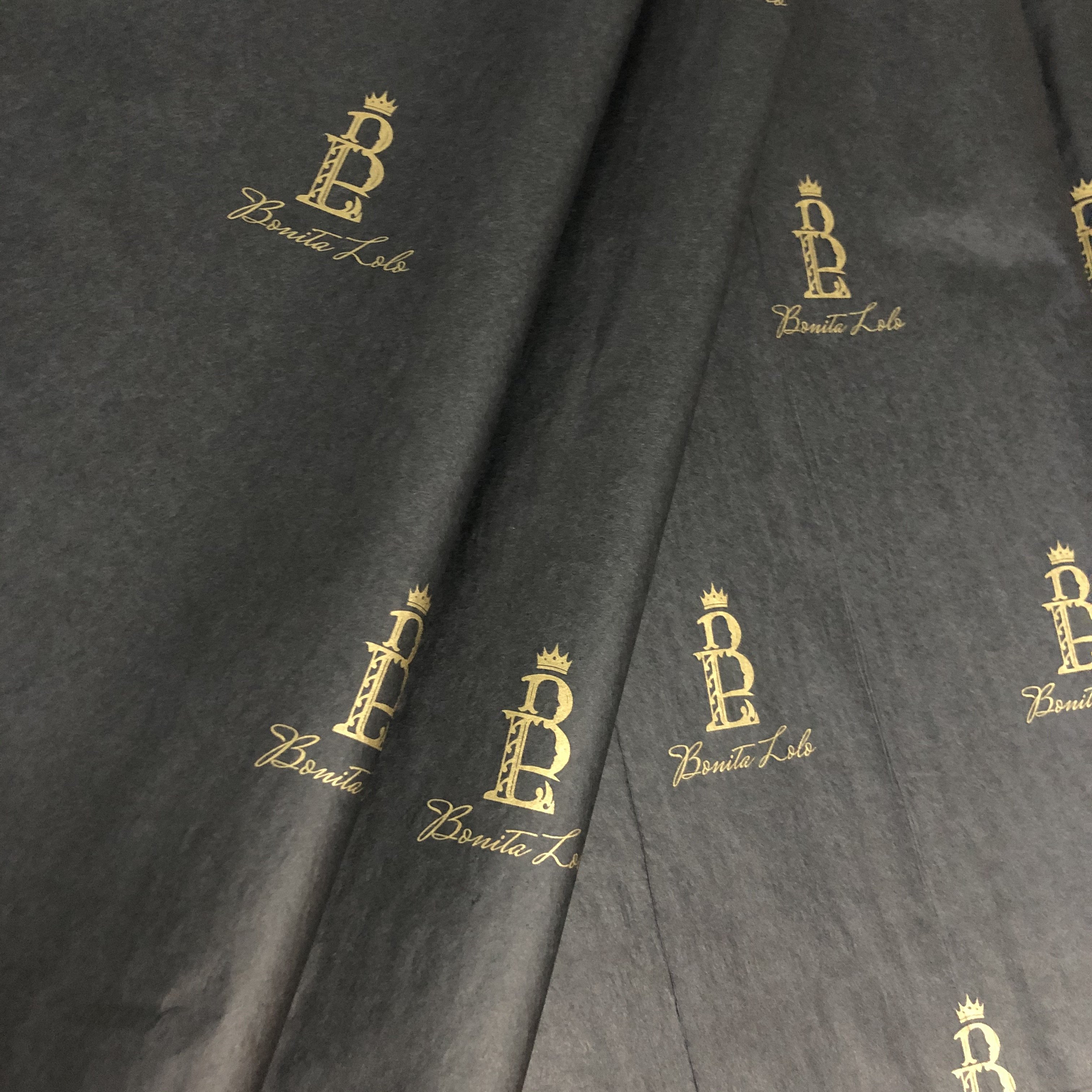 Custom Design Logo Color Printed Grease Silk Paper Luxury Gift Clothing Packaging Tissue Wrapping Paper
