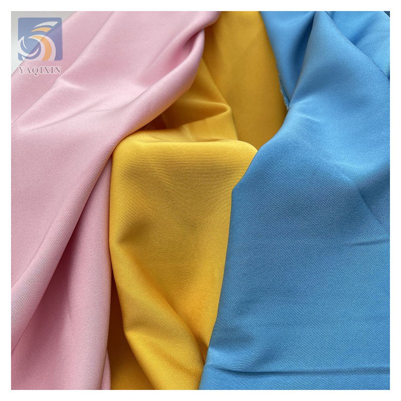 Good Quality 245g Polyester Nylon Spandex Stretch Satin Fabric in Italy Elegant Elastic Satin Fabric for Lingerie Pyjamas
