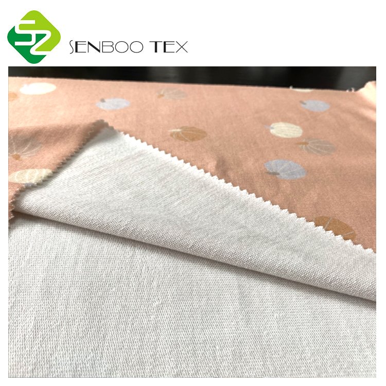 OEKO Certified Ethically Sweatshirt Fabric 66% bamboo 28% cotton 6% spandex stretch French Terry For Hoodies