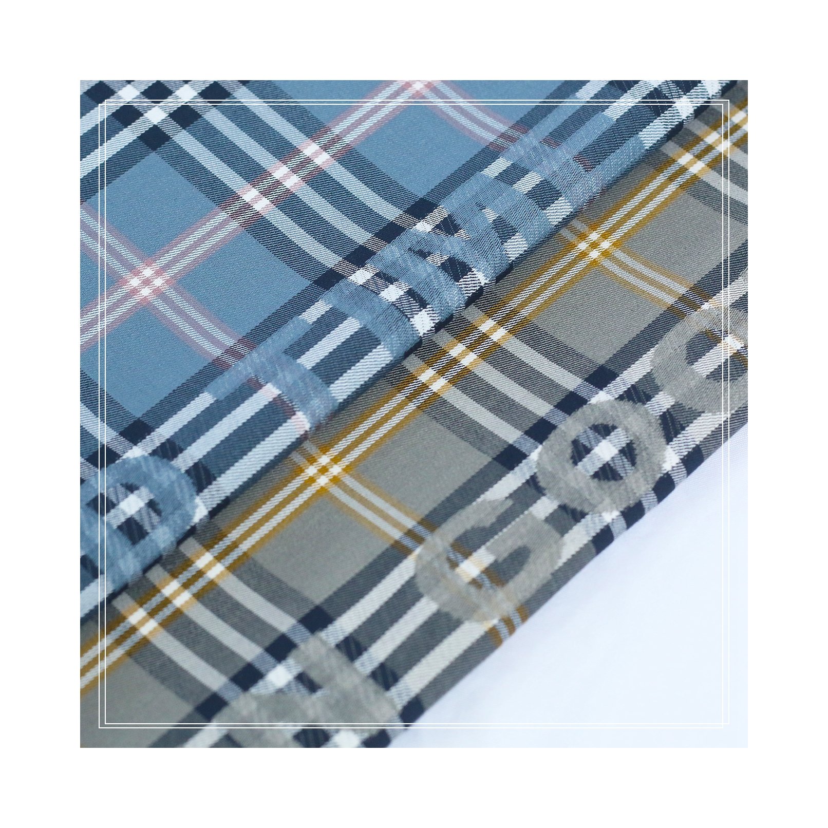 New Fashion Breathable Wrinkle Free Stretch Yarn Dyed Twill Jacquard Check Fabric For Shirt