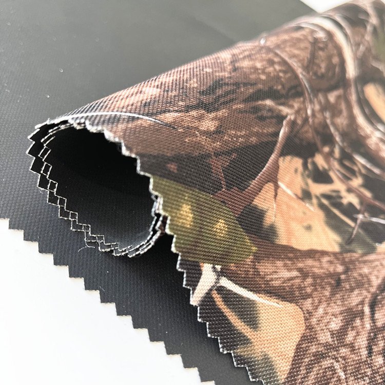600D Camo Printed PVC Polyester PVC PU coating Oxford Cloth Luggage and Handbag Outdoor Tent camouflage fabric
