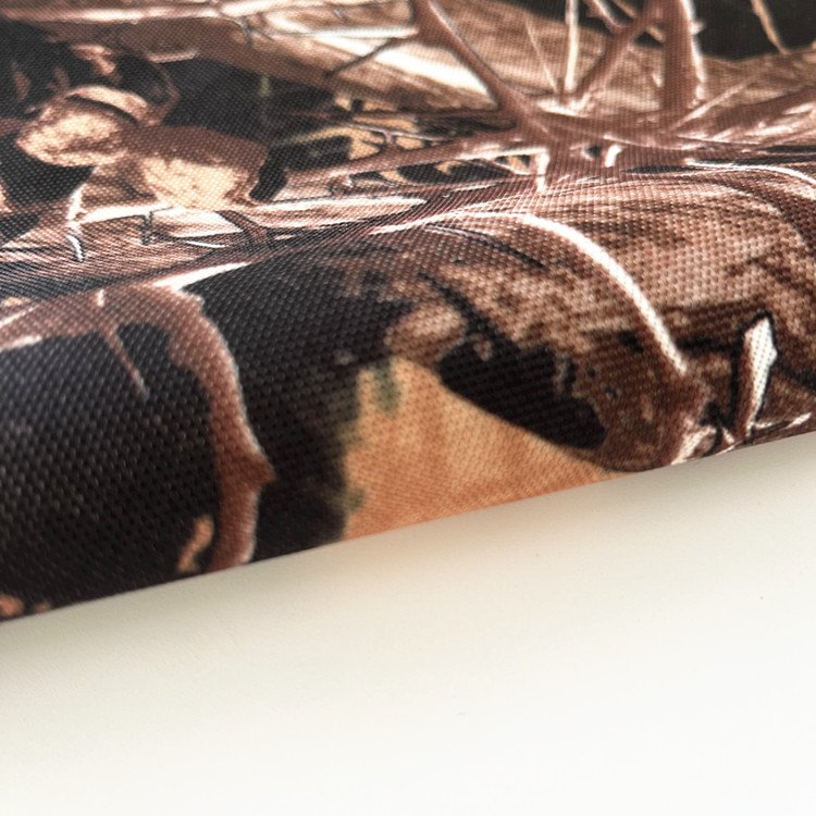600D Camo Printed PVC Polyester PVC PU coating Oxford Cloth Luggage and Handbag Outdoor Tent camouflage fabric