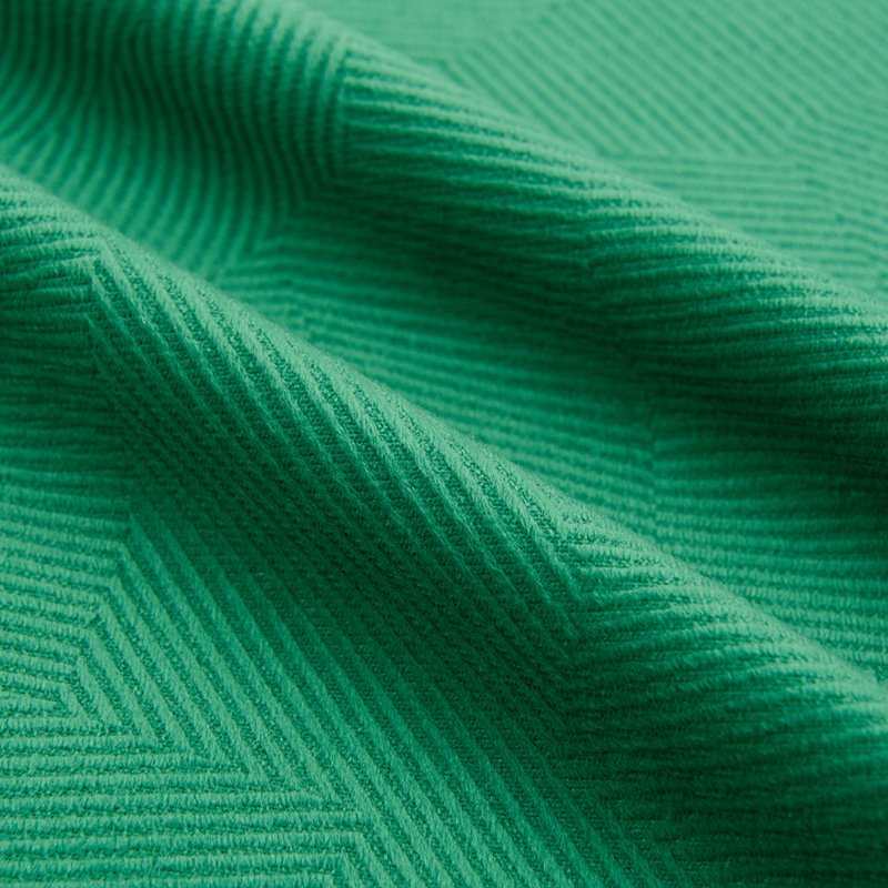 100% Microfiber Polyester 50+ Colors Embossed Striped Floral Jacquard Fabric for Curtain