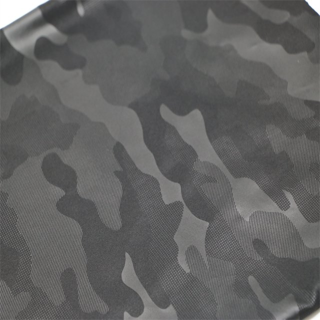 Factory Price waterproof 300T Custom Camouflage Embossed 100% RPET Polyester Pongee Fabric for down jacket