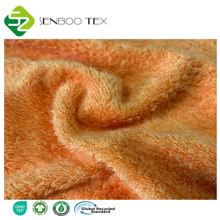 OEKOTEX 100 Certified 90% Bamboo 10% Polyester 400gsm Terry Towelling Loop Fabric Baby Sleepwear Activewear Garments Boys Girls