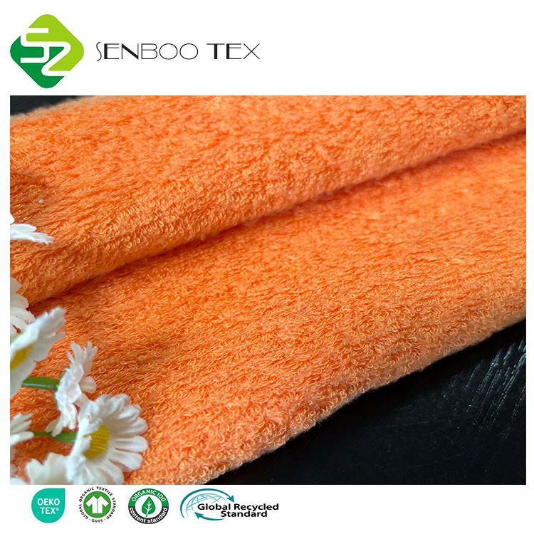 OEKOTEX 100 Certified 90% Bamboo 10% Polyester 400gsm Terry Towelling Loop Fabric Baby Sleepwear Activewear Garments Boys Girls