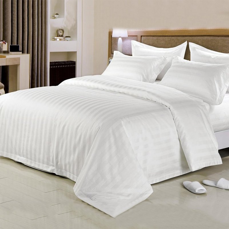 Guangzhou factory professional wholesale custom made new design 100 cotton 5 stars hotel bed sheet bedding set