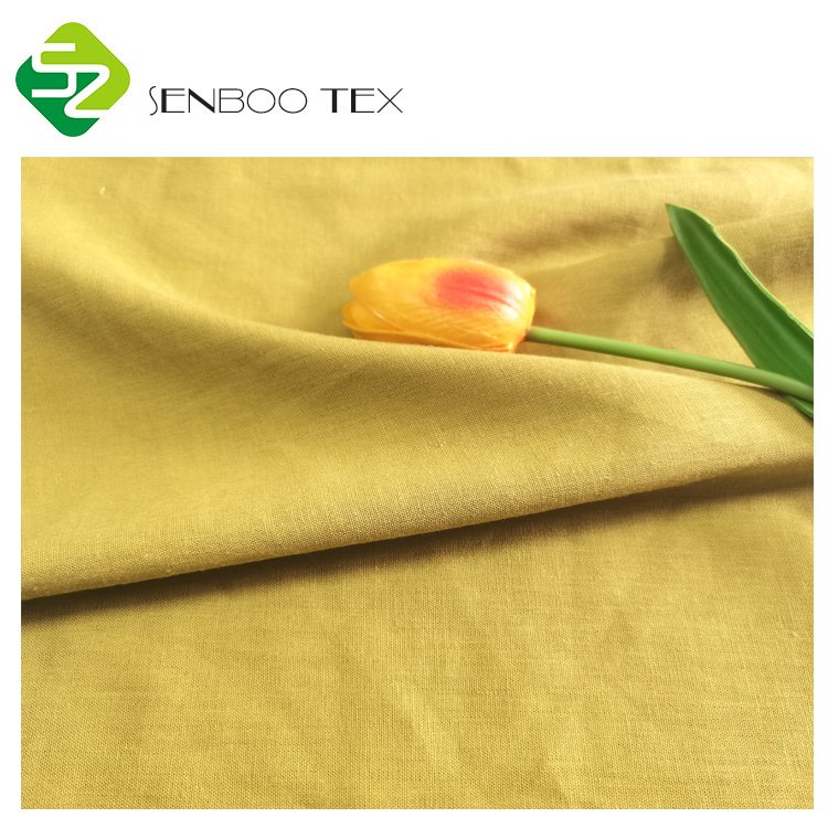Linen viscose fabric wholesale linen55% viscose45% breathable for garment and home textile
