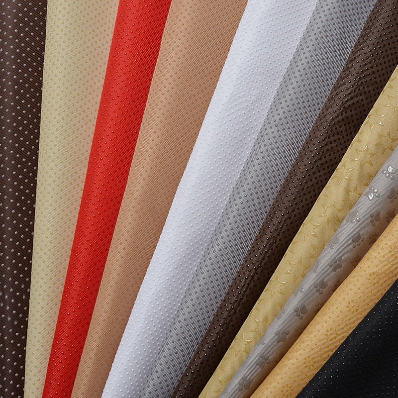 Anti-slip Fabric PVC Silicone Dots Fabric Polyester Eco-friendly PVC dots