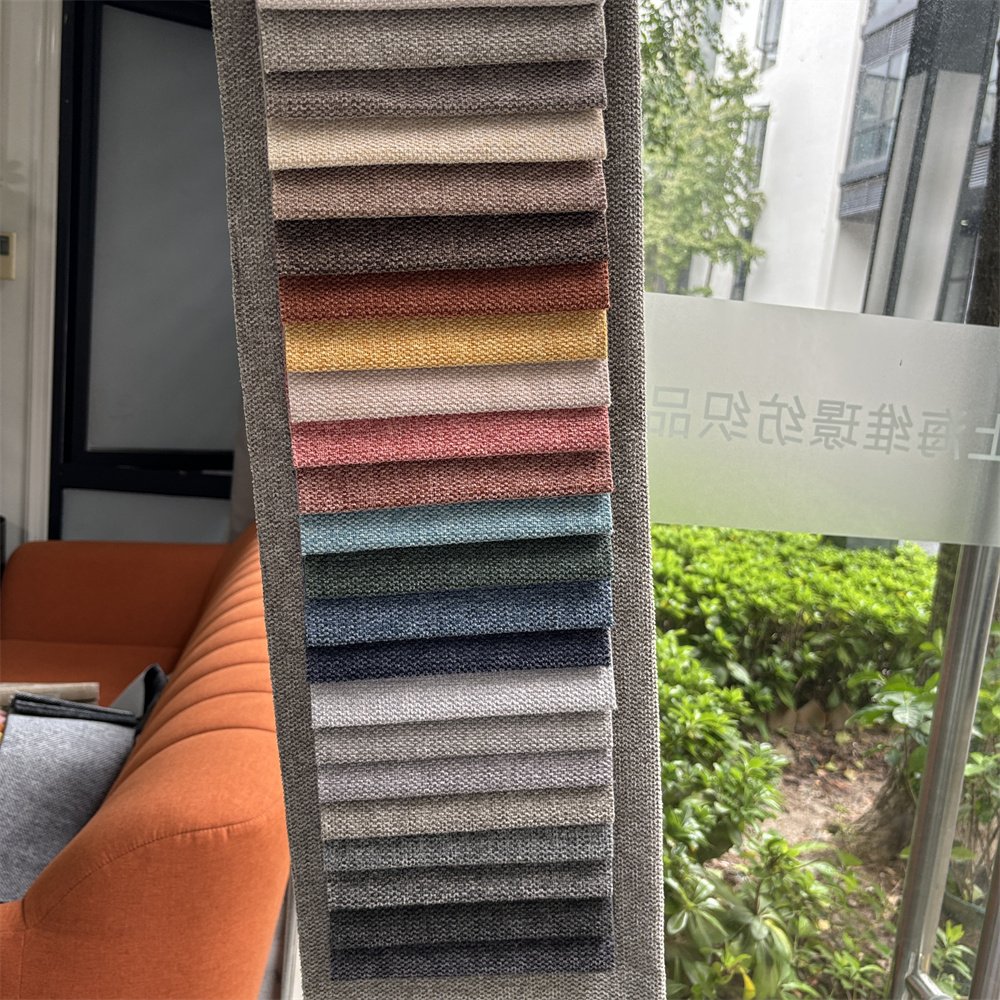 2024 linen fabric for upholstery print linen fabric yarn dyed fabric textile raw material Vega 0203