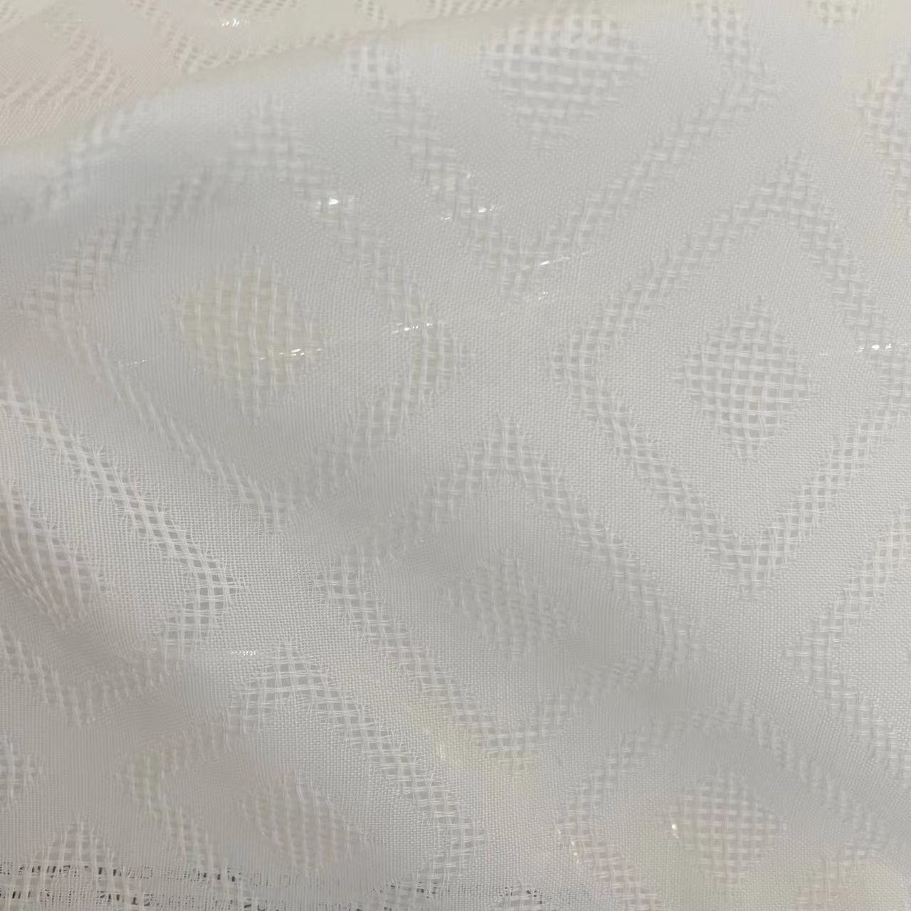 Soft Poly Linen Voile Fabric Chiffon Sheer Curtain Fabric Window Decoration