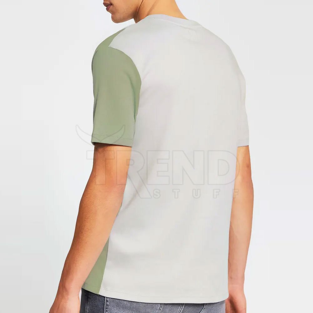 High Quality Men's T-Shirts Breathable and Quick Dry Light Weight Knitted Fabric with Printed Pattern