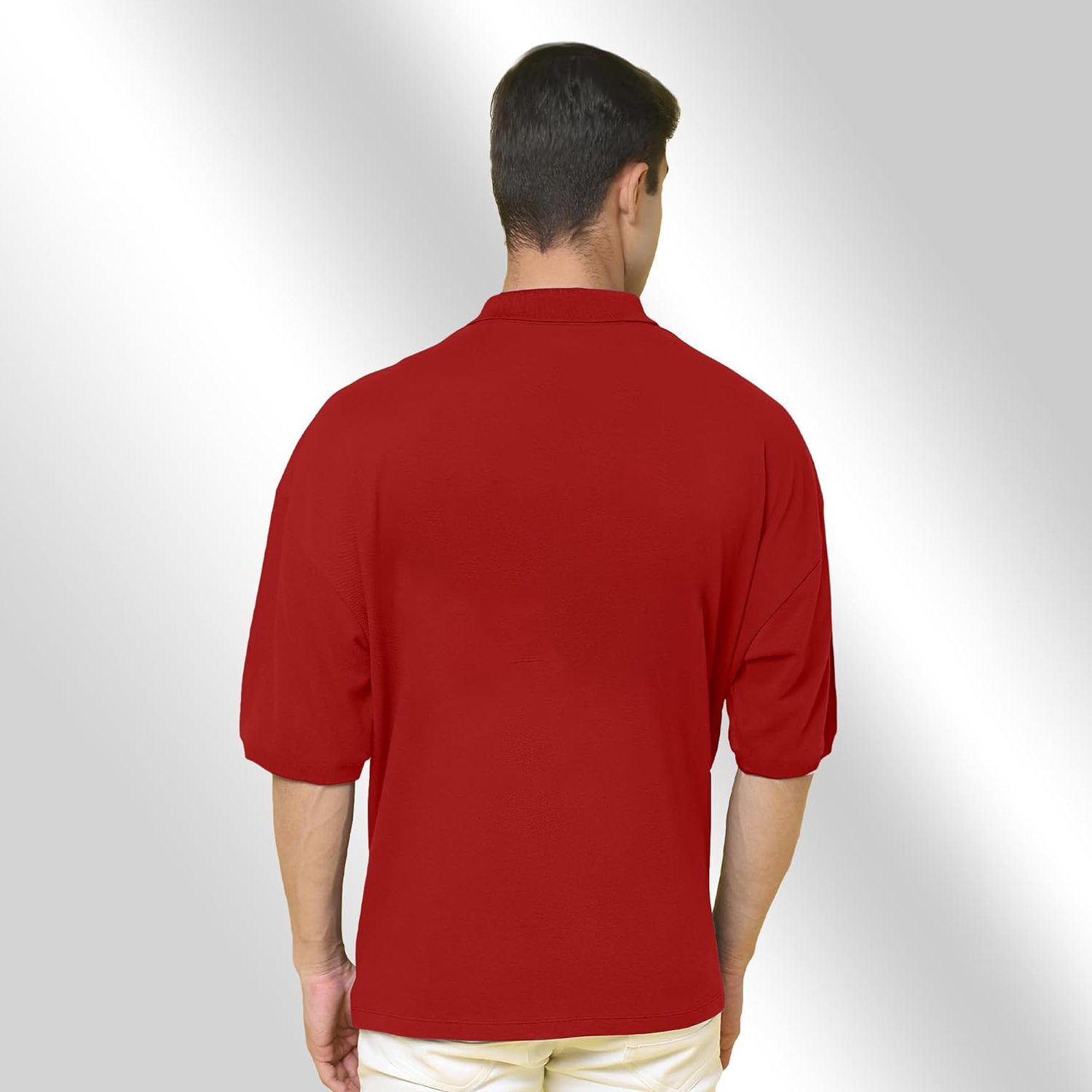 Wholesale Summer Casual Men's Polo T-Shirts Plus Size Short Sleeve Cotton/Polyester Made Jersey Fabric Jersey Fabric Type