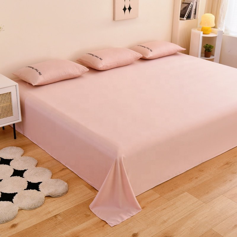 Cooling Super King Size Sheets Set 100% Viscose Bed Cover Breathable Home Linens Silky Soft Hotel Cheapest Top Sheet for Bed