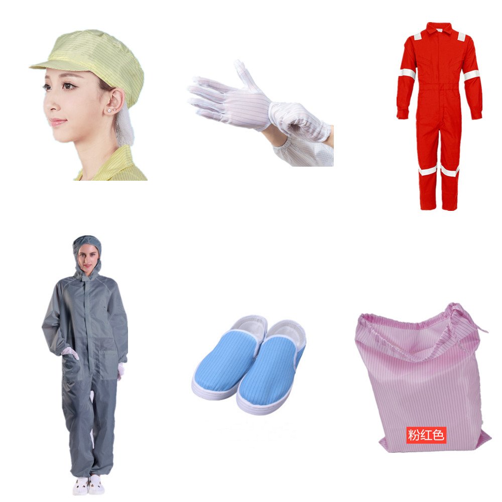 100% Polyester Waterproof Woven Stripe Twill Conductive Wire ESD Fabric Anti Static Fabric for Lining Uniform